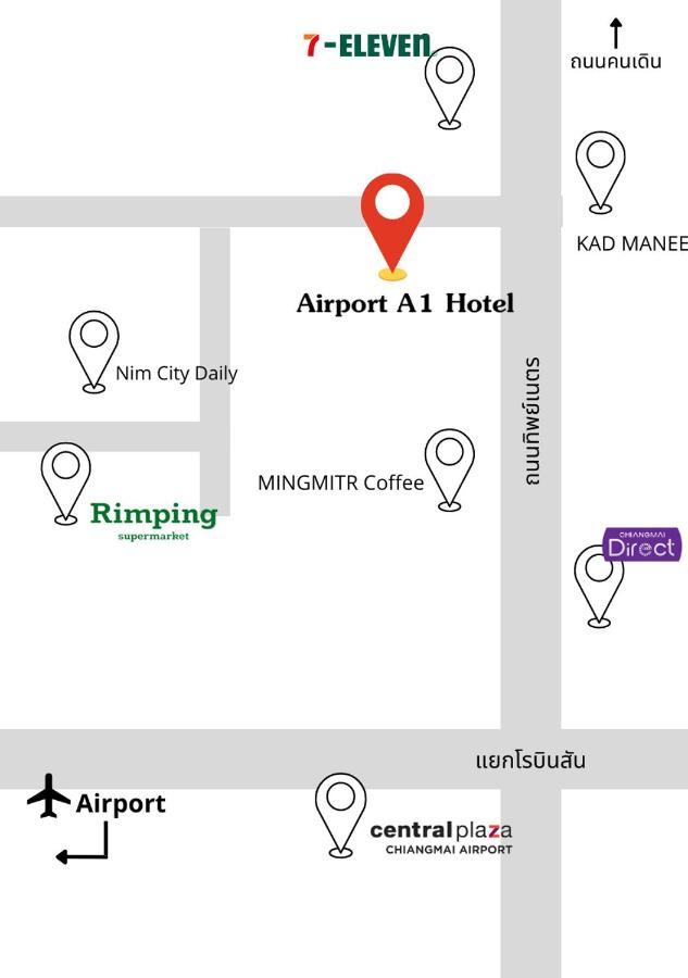 Airport A1 Hotel Chiang Mai Exterior foto